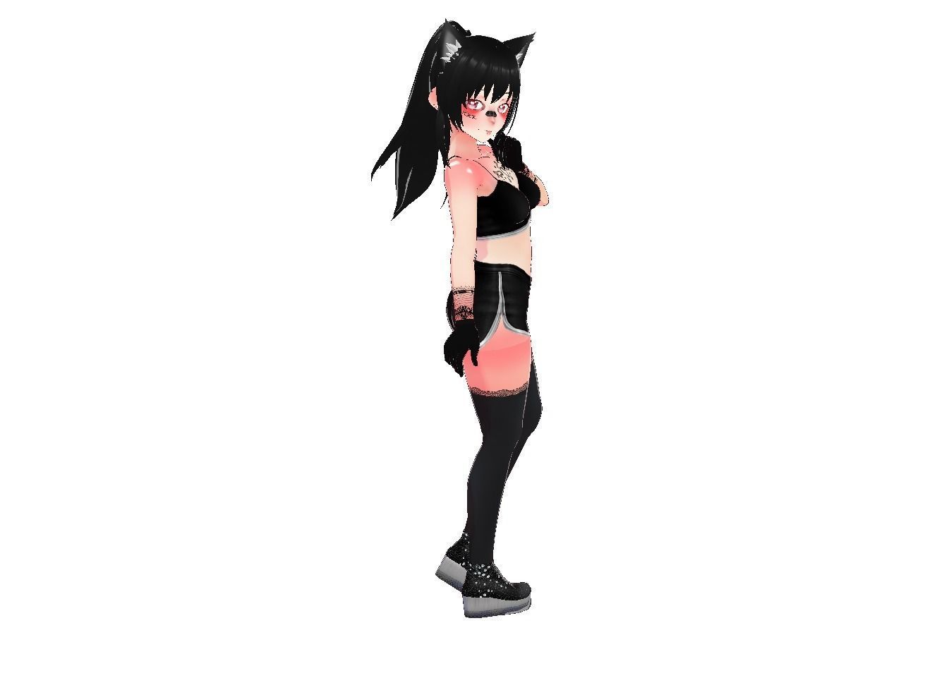 Ava Vtuber Model Low-poly 3D model_1
