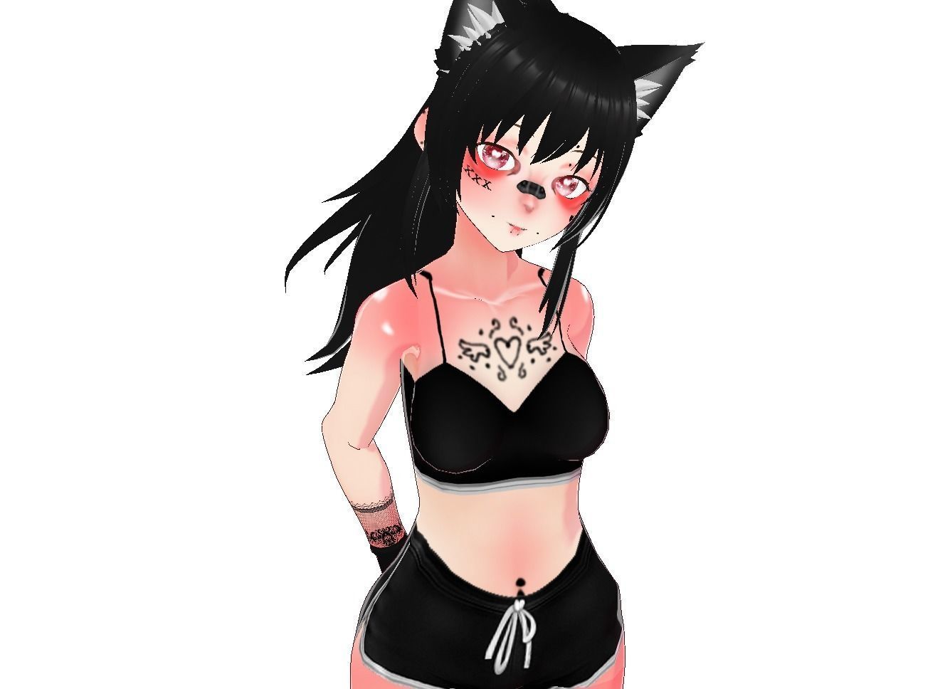 Ava Vtuber Model Low-poly 3D model_2