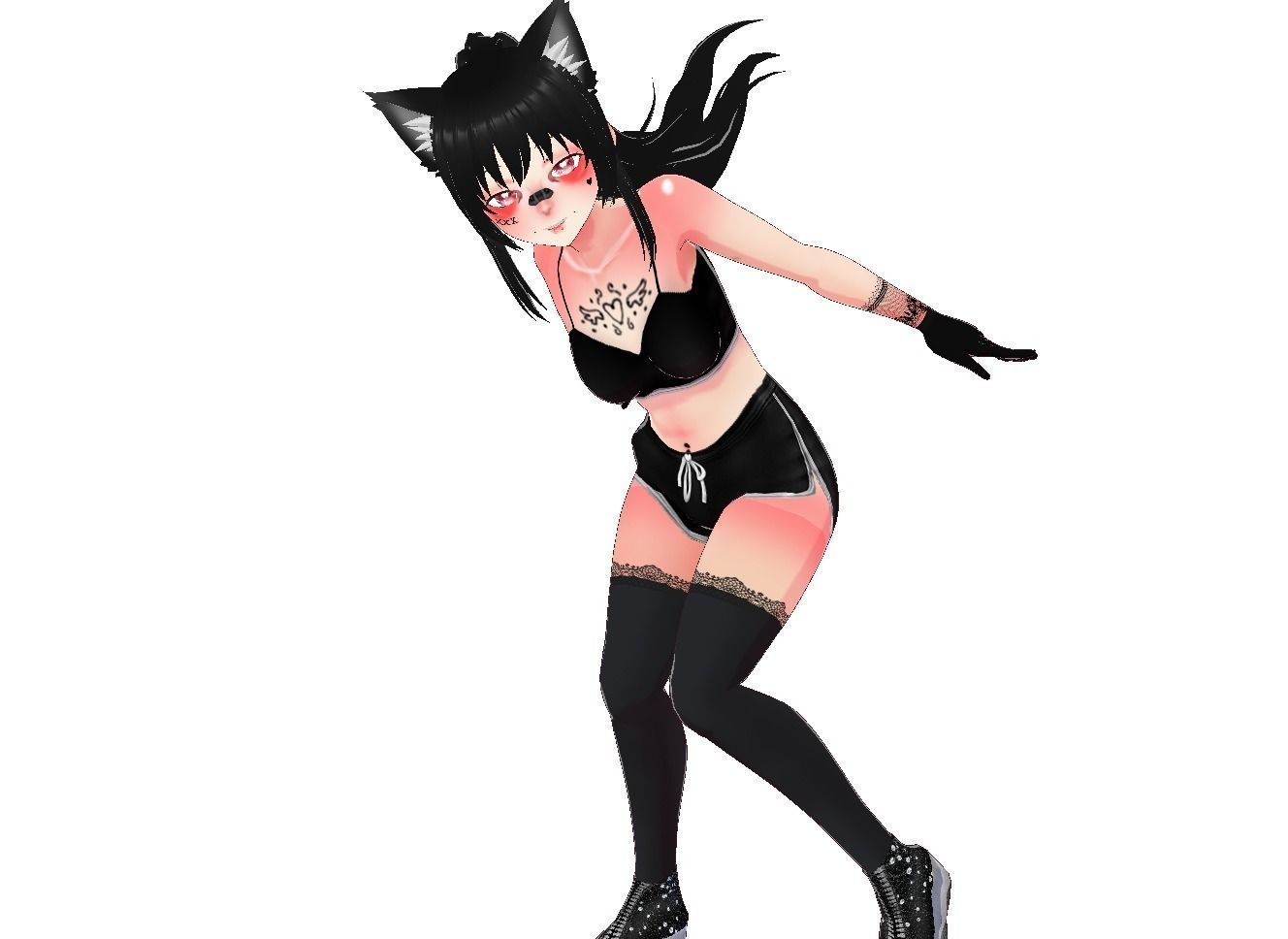 Ava Vtuber Model Low-poly 3D model_4