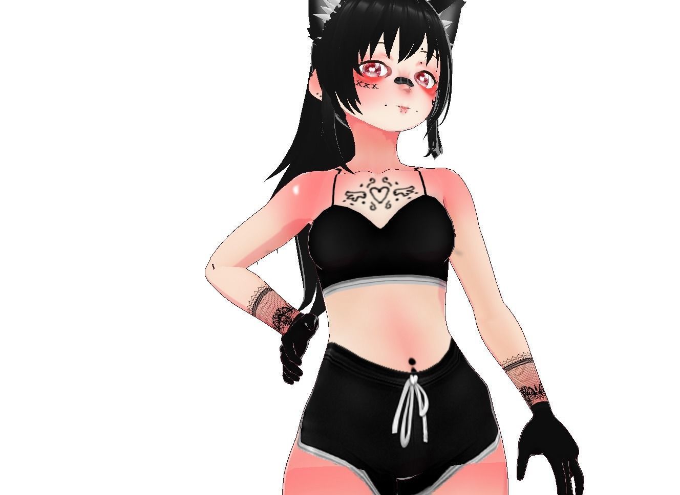 Ava Vtuber Model Low-poly 3D model_3