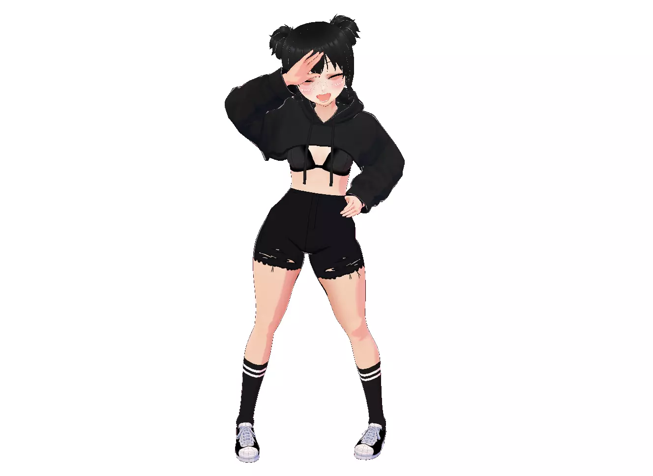 Lil Amy Vtuber Model Low-poly 3D model_0