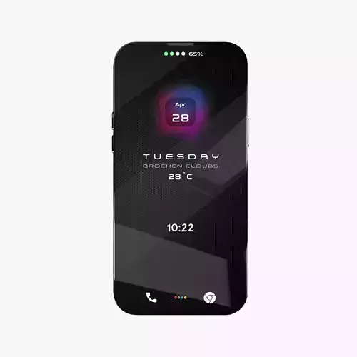 Phone Concept For Game - Low Poly