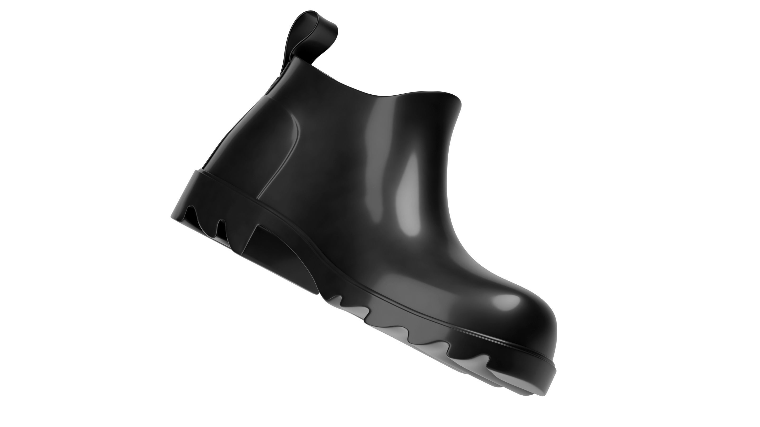 Bottega Veneta Stride Rubber Ankle Boots 3D model_11