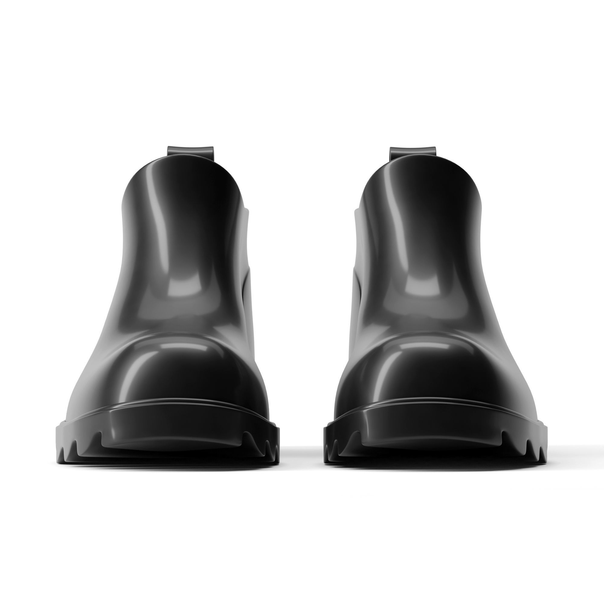 Bottega Veneta Stride Rubber Ankle Boots 3D model_1