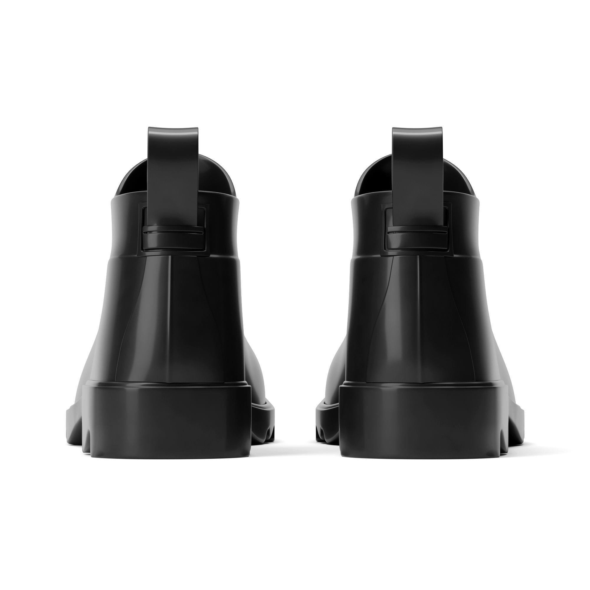 Bottega Veneta Stride Rubber Ankle Boots 3D model_2