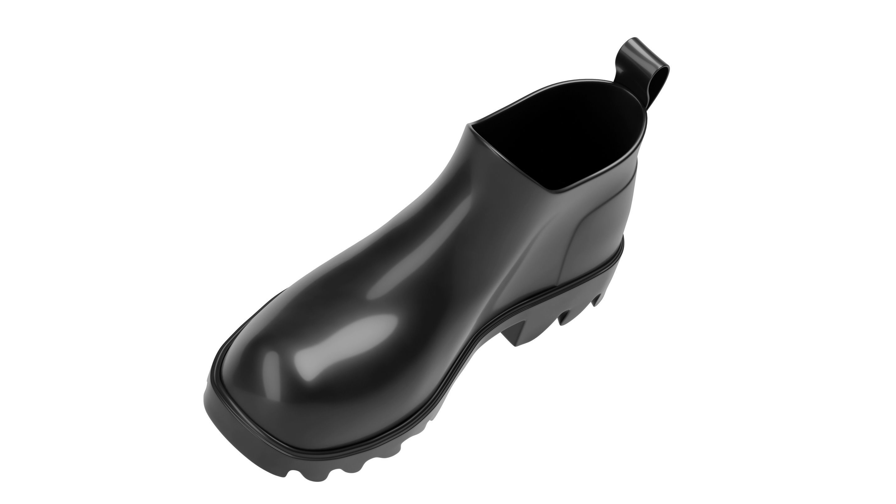 Bottega Veneta Stride Rubber Ankle Boots 3D model_9