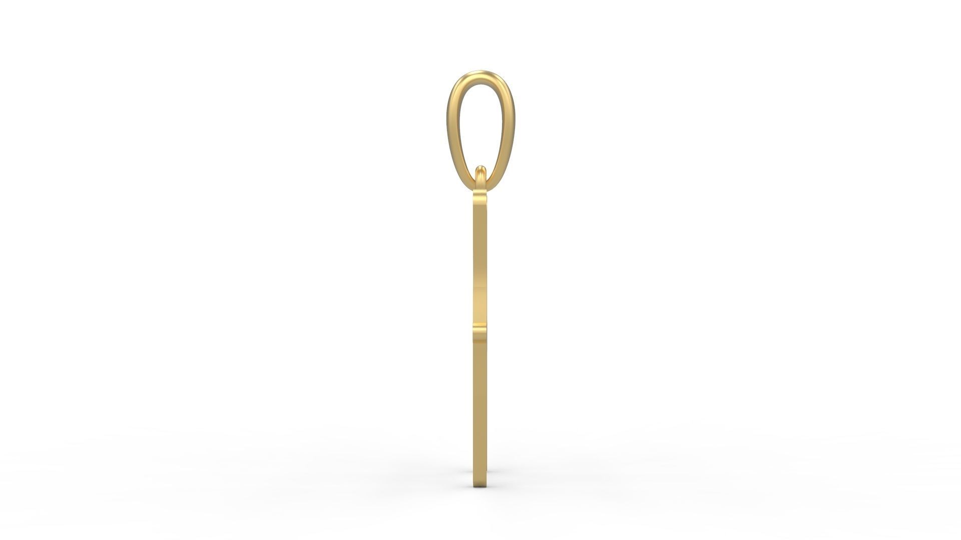 Initial Letters Pendant KanaKaiana H 3D print model_2