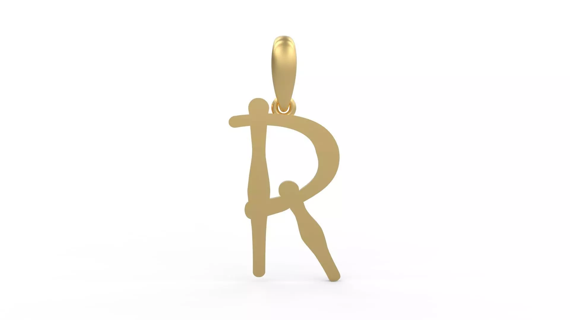 Initial Letters Pendant KanaKaiana R 3D print model_0