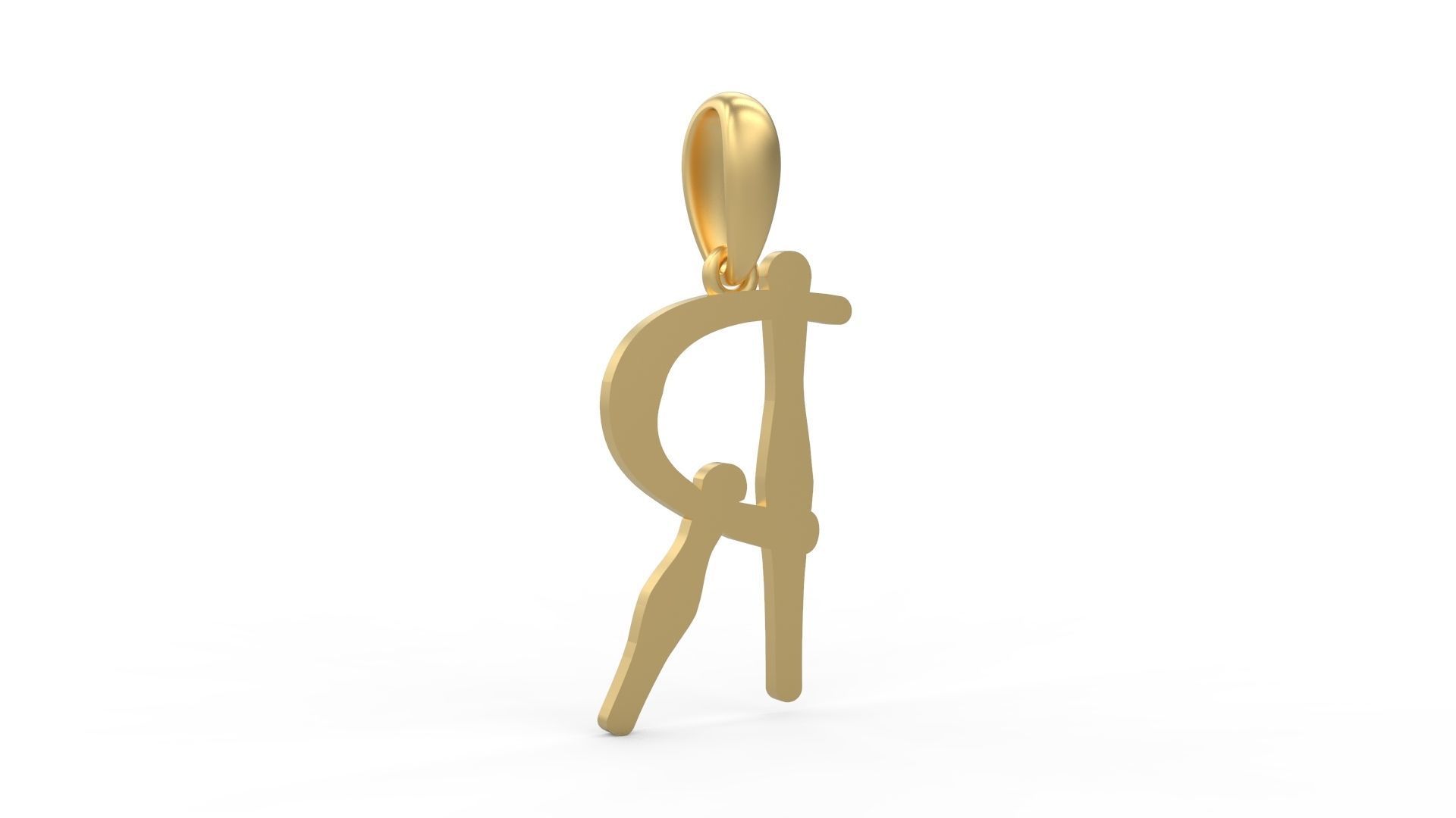 Initial Letters Pendant KanaKaiana R 3D print model_3