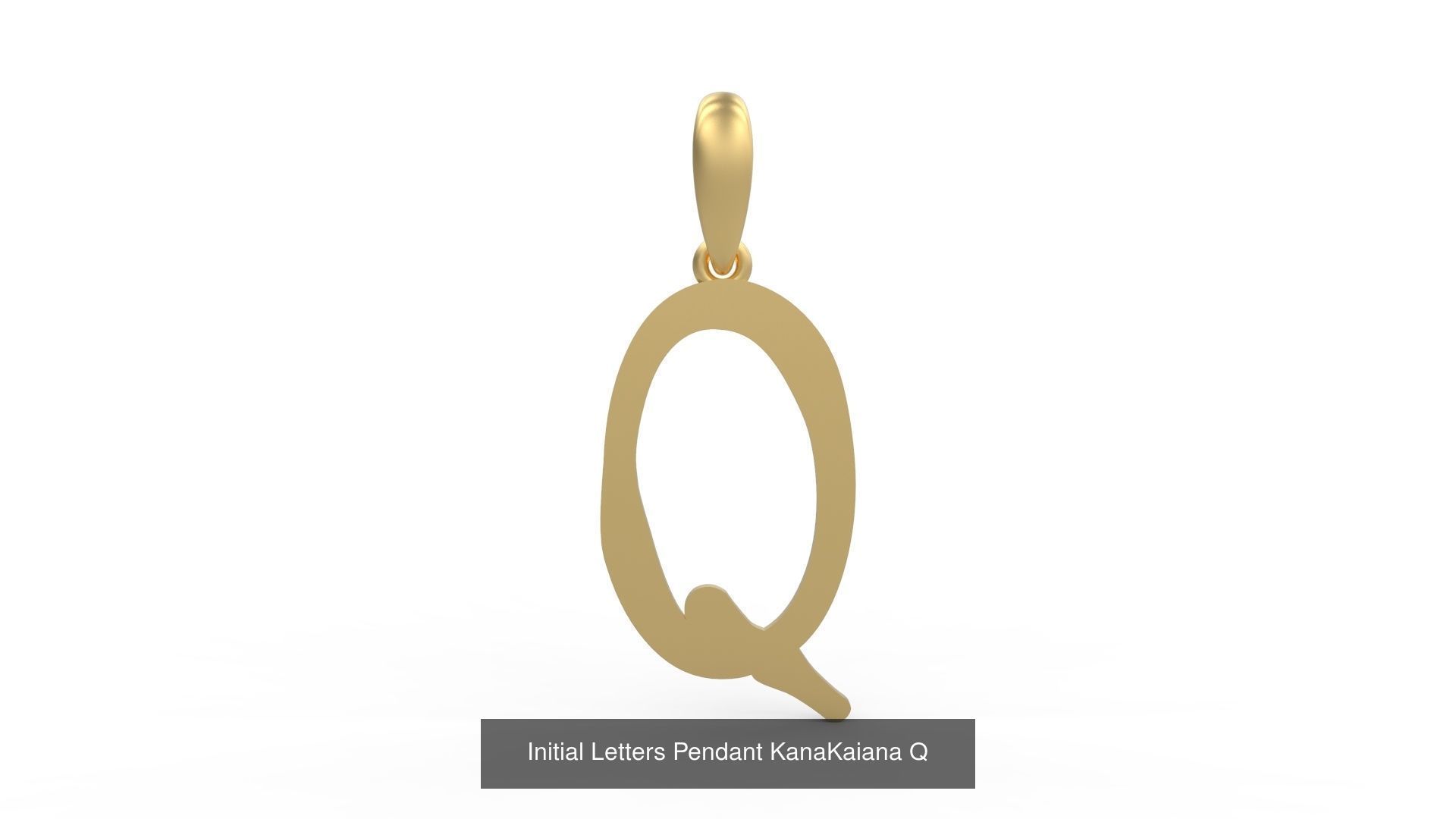 Initial Letters Pendant Alphabets KanaKaiana 3D Model Collection_20