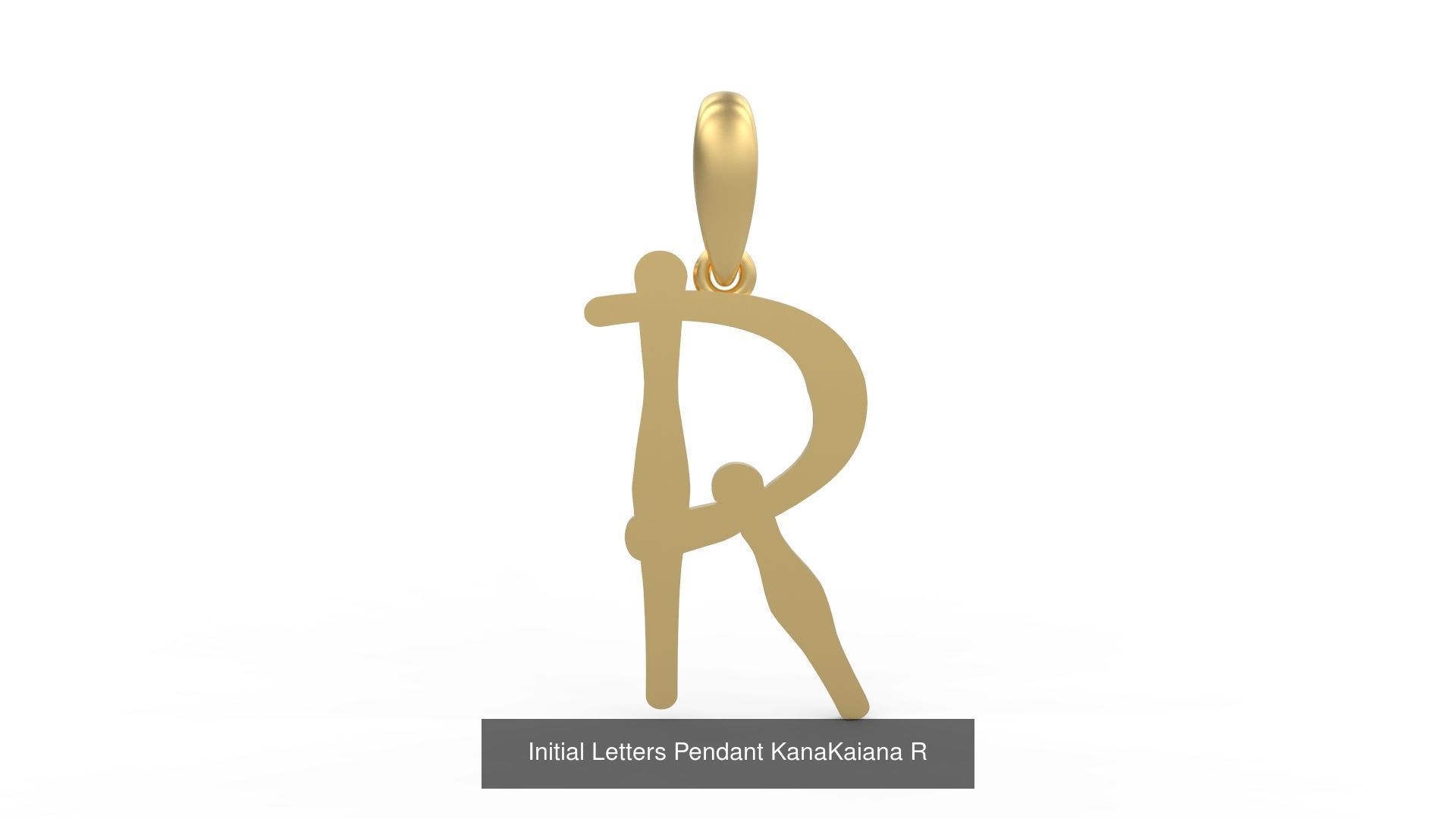 Initial Letters Pendant Alphabets KanaKaiana 3D Model Collection_21