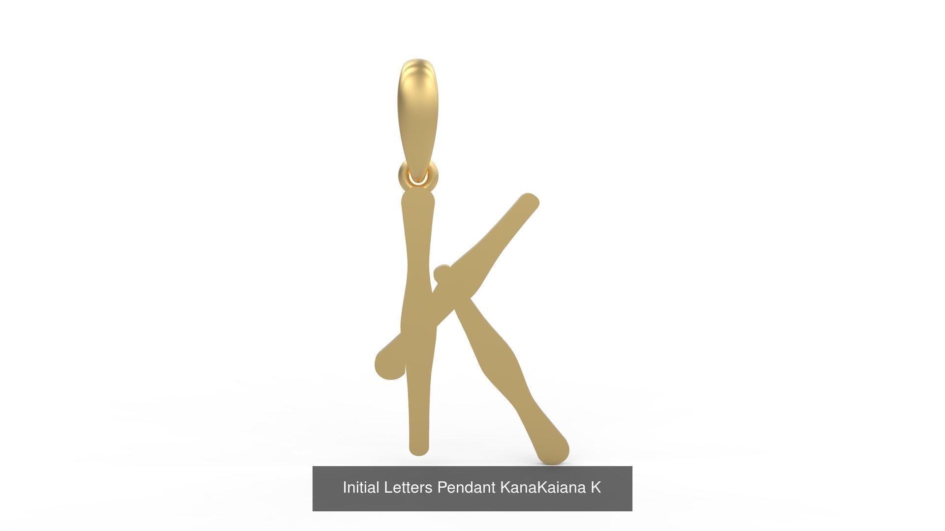 Initial Letters Pendant Alphabets KanaKaiana 3D Model Collection_14