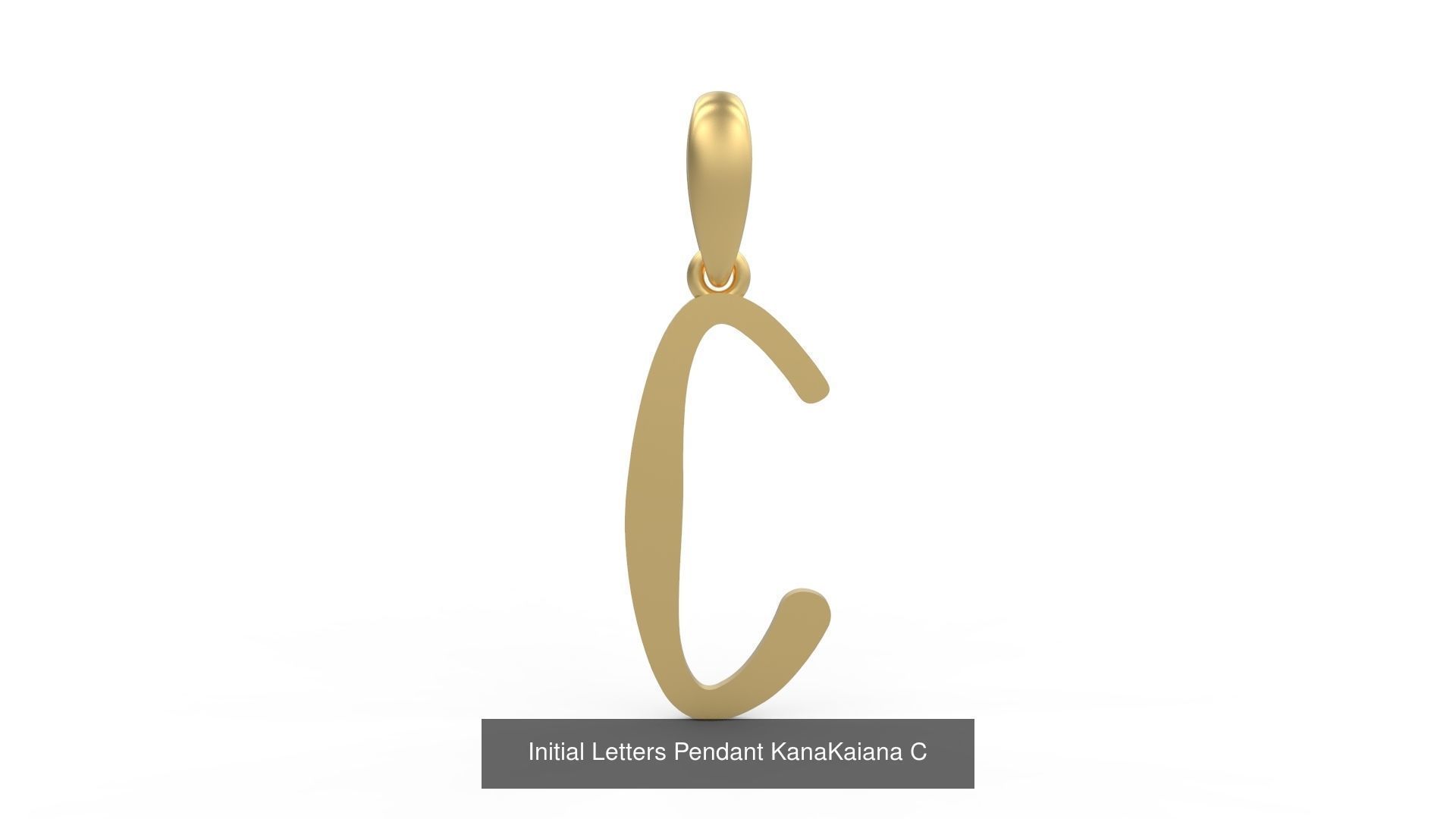 Initial Letters Pendant Alphabets KanaKaiana 3D Model Collection_6