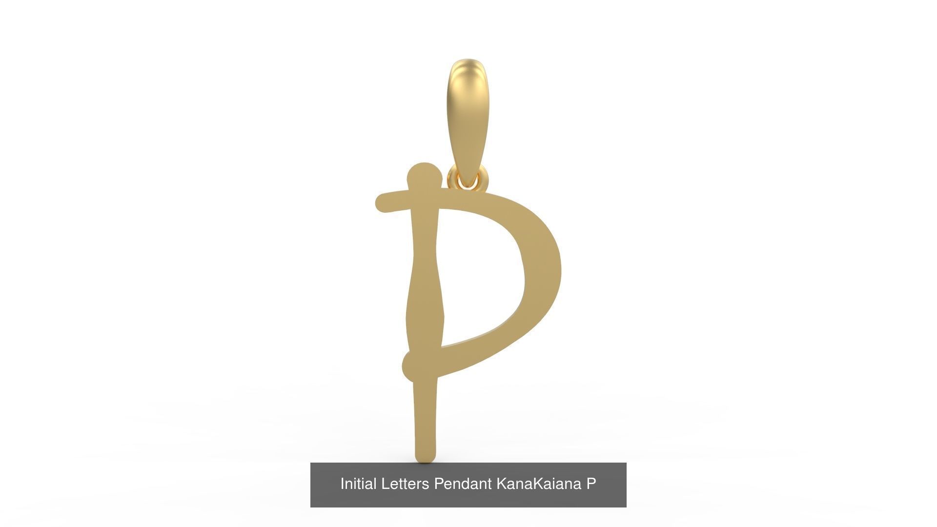 Initial Letters Pendant Alphabets KanaKaiana 3D Model Collection_19