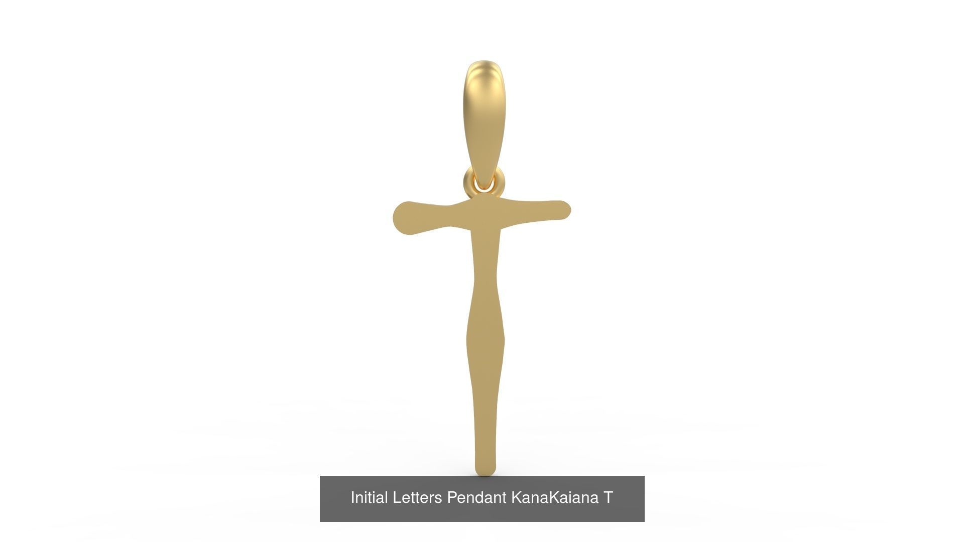 Initial Letters Pendant Alphabets KanaKaiana 3D Model Collection_23