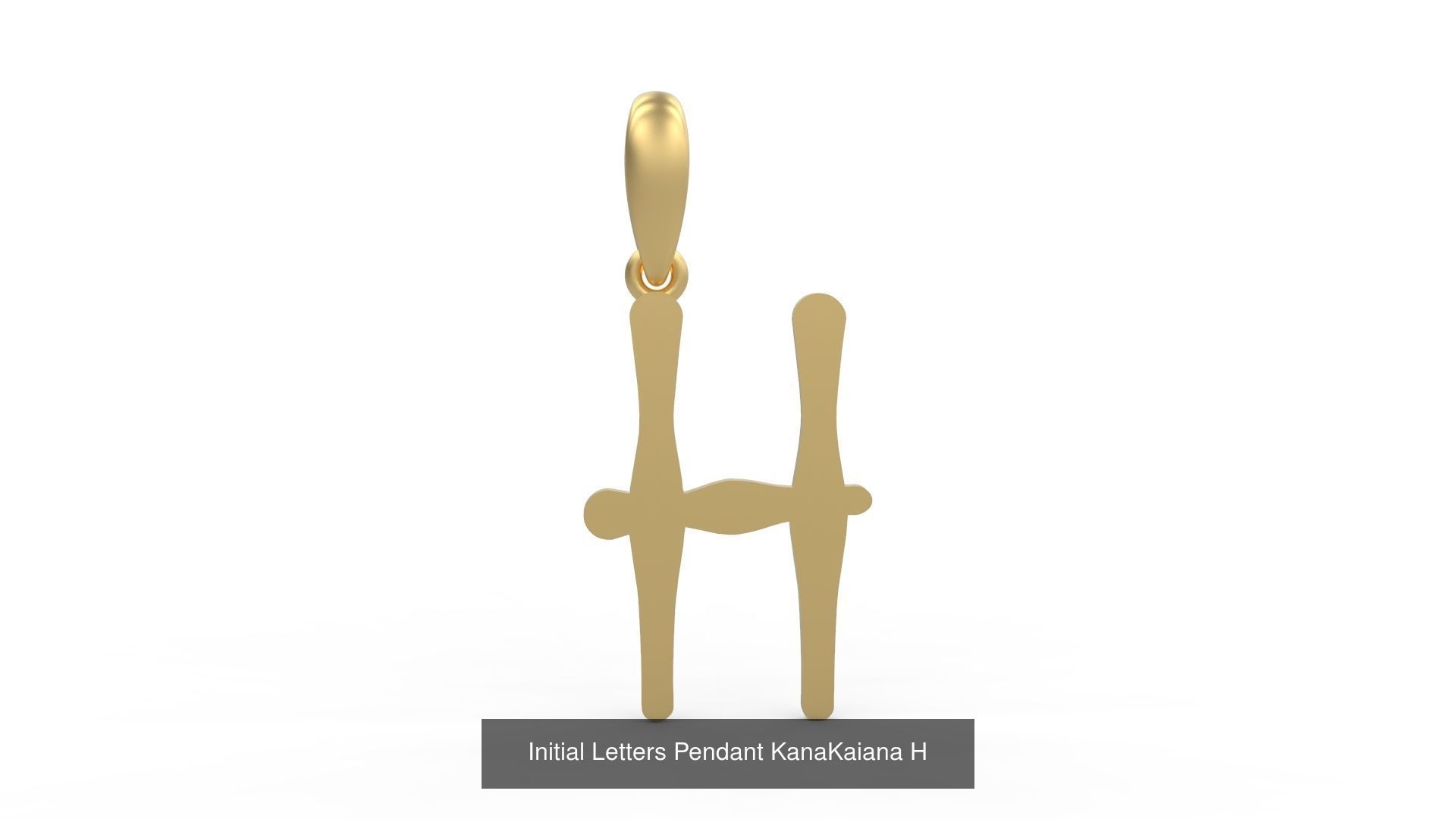 Initial Letters Pendant Alphabets KanaKaiana 3D Model Collection_11