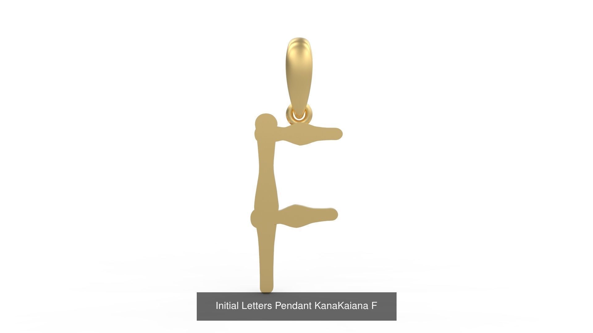 Initial Letters Pendant Alphabets KanaKaiana 3D Model Collection_9