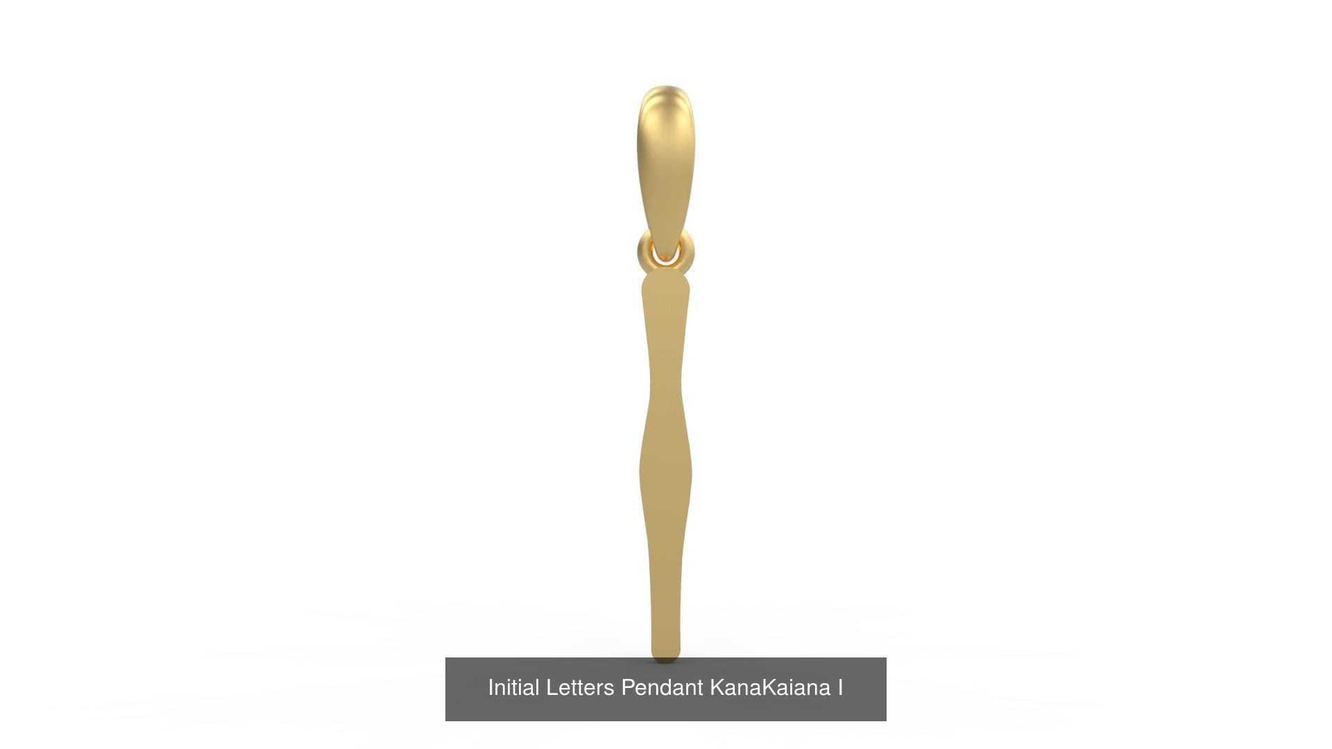 Initial Letters Pendant Alphabets KanaKaiana 3D Model Collection_12
