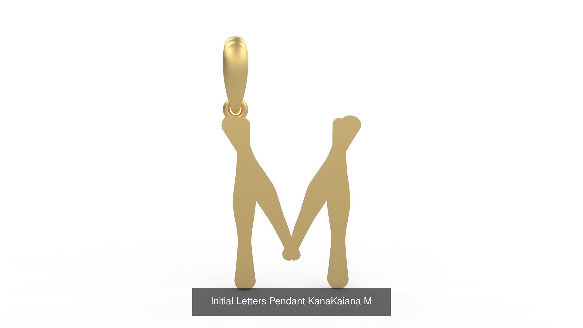 Initial Letters Pendant Alphabets KanaKaiana 3D Model Collection_16