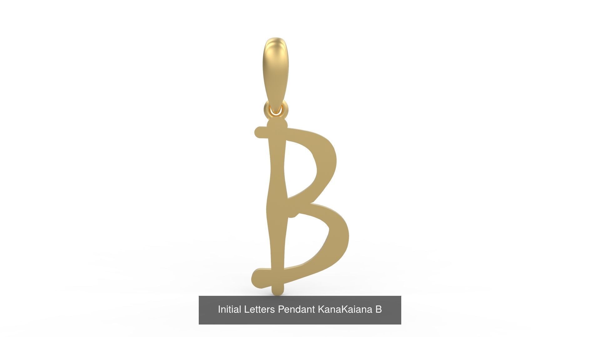 Initial Letters Pendant Alphabets KanaKaiana 3D Model Collection_5