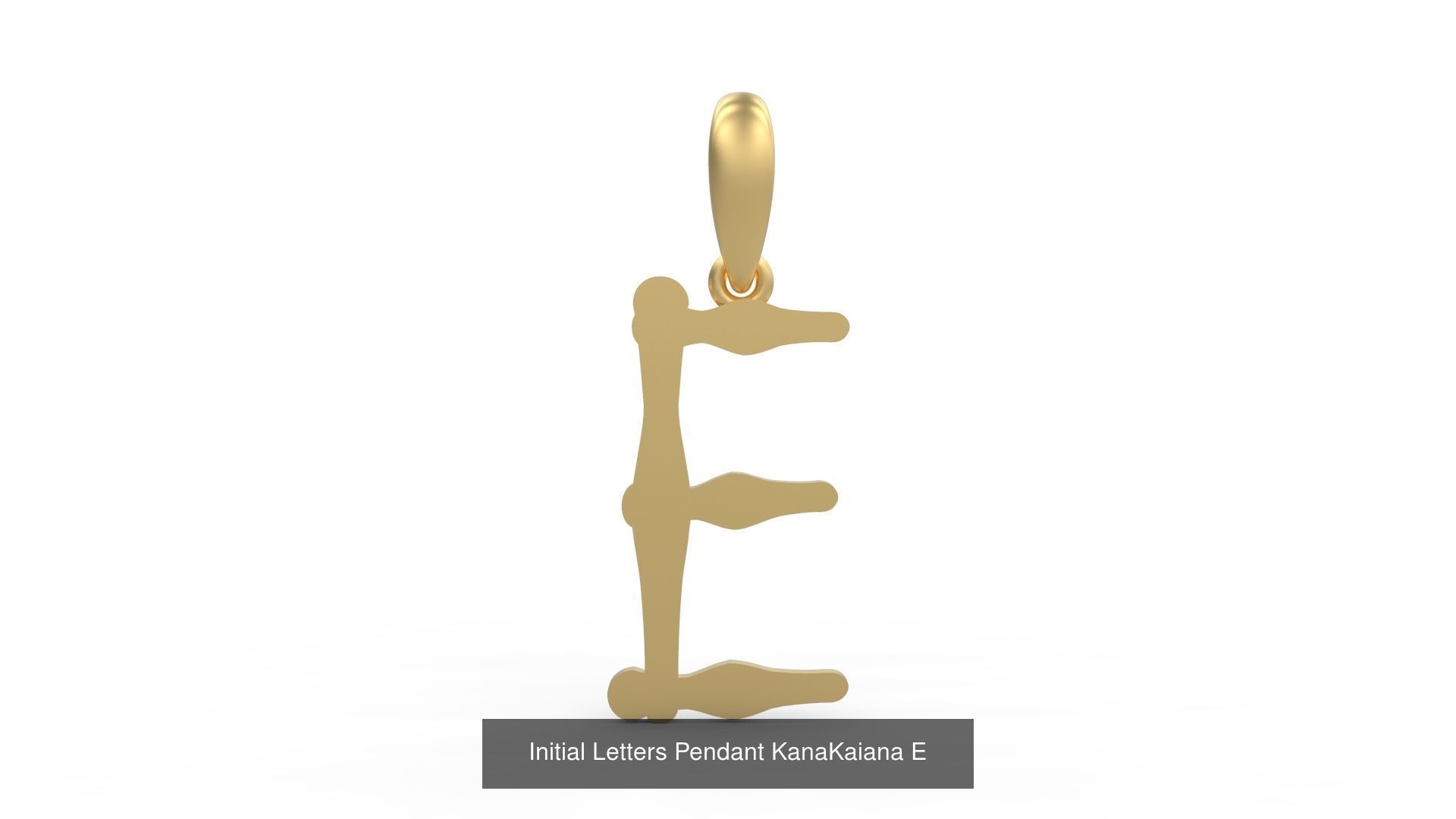 Initial Letters Pendant Alphabets KanaKaiana 3D Model Collection_8