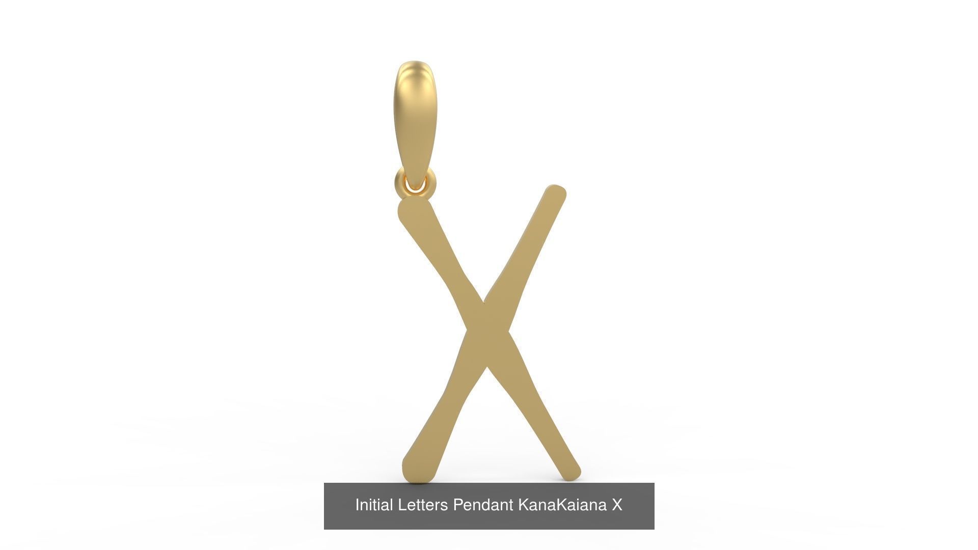 Initial Letters Pendant Alphabets KanaKaiana 3D Model Collection_27