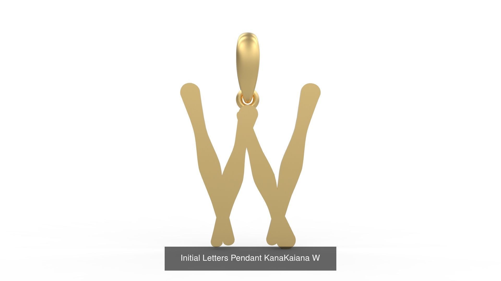 Initial Letters Pendant Alphabets KanaKaiana 3D Model Collection_26