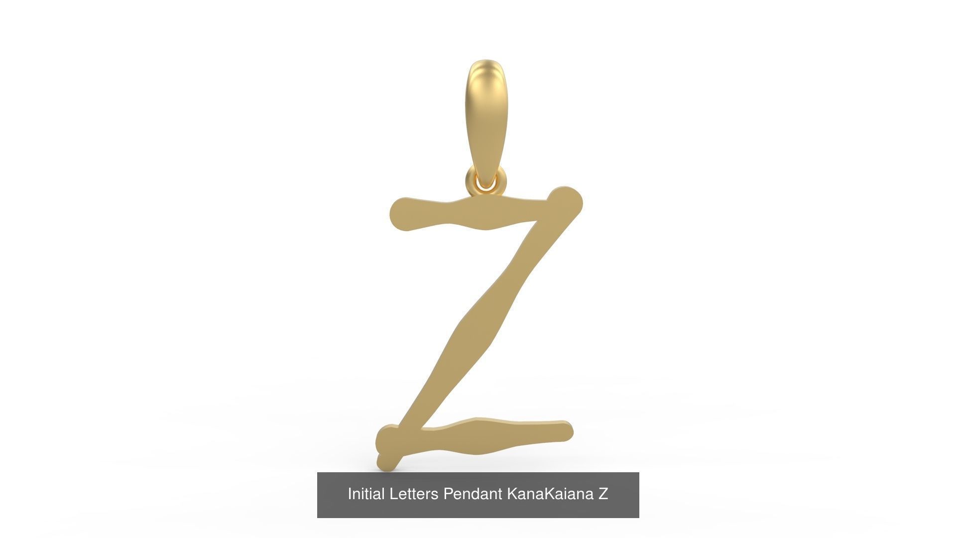 Initial Letters Pendant Alphabets KanaKaiana 3D Model Collection_29
