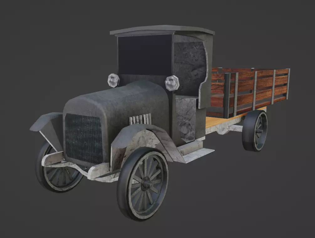 Chevrolet One Ton Pick Up Low-poly 3D model