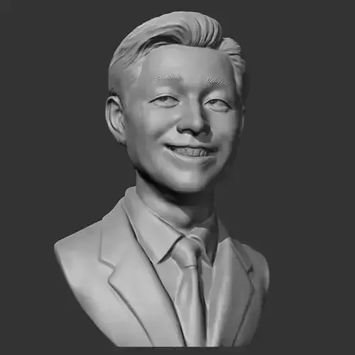 Salesman bust 3D print model 3D print model