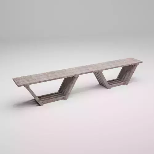 Modern Wooden Bench 