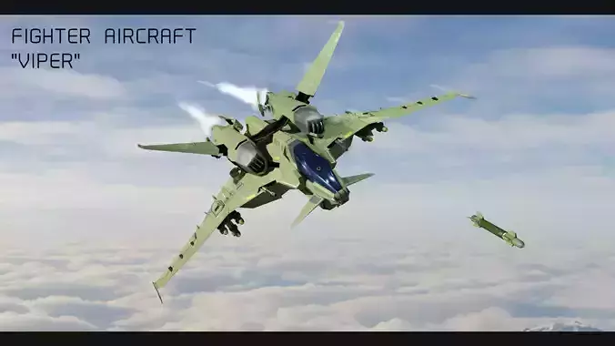LOW POLY AIRCRAFT - VIPER 