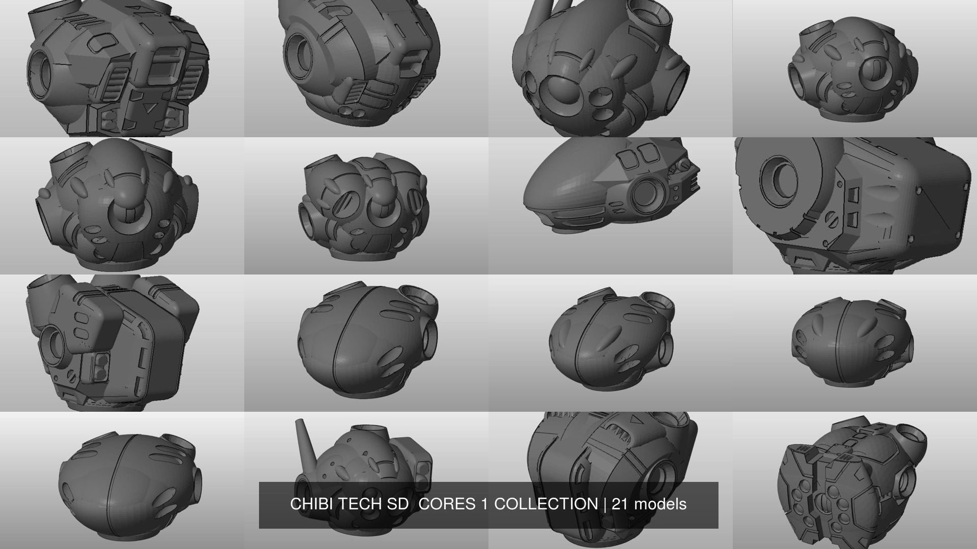 CHIBI TECH SD  CORES 1 COLLECTION _2