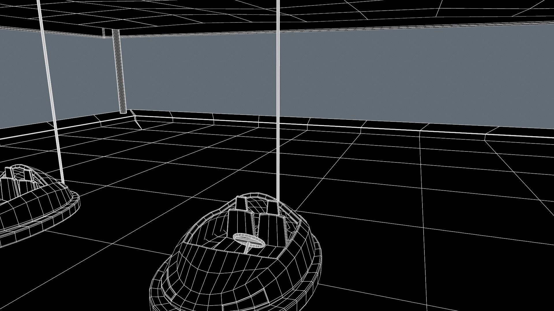 bumper cars Low-poly 3D model_31