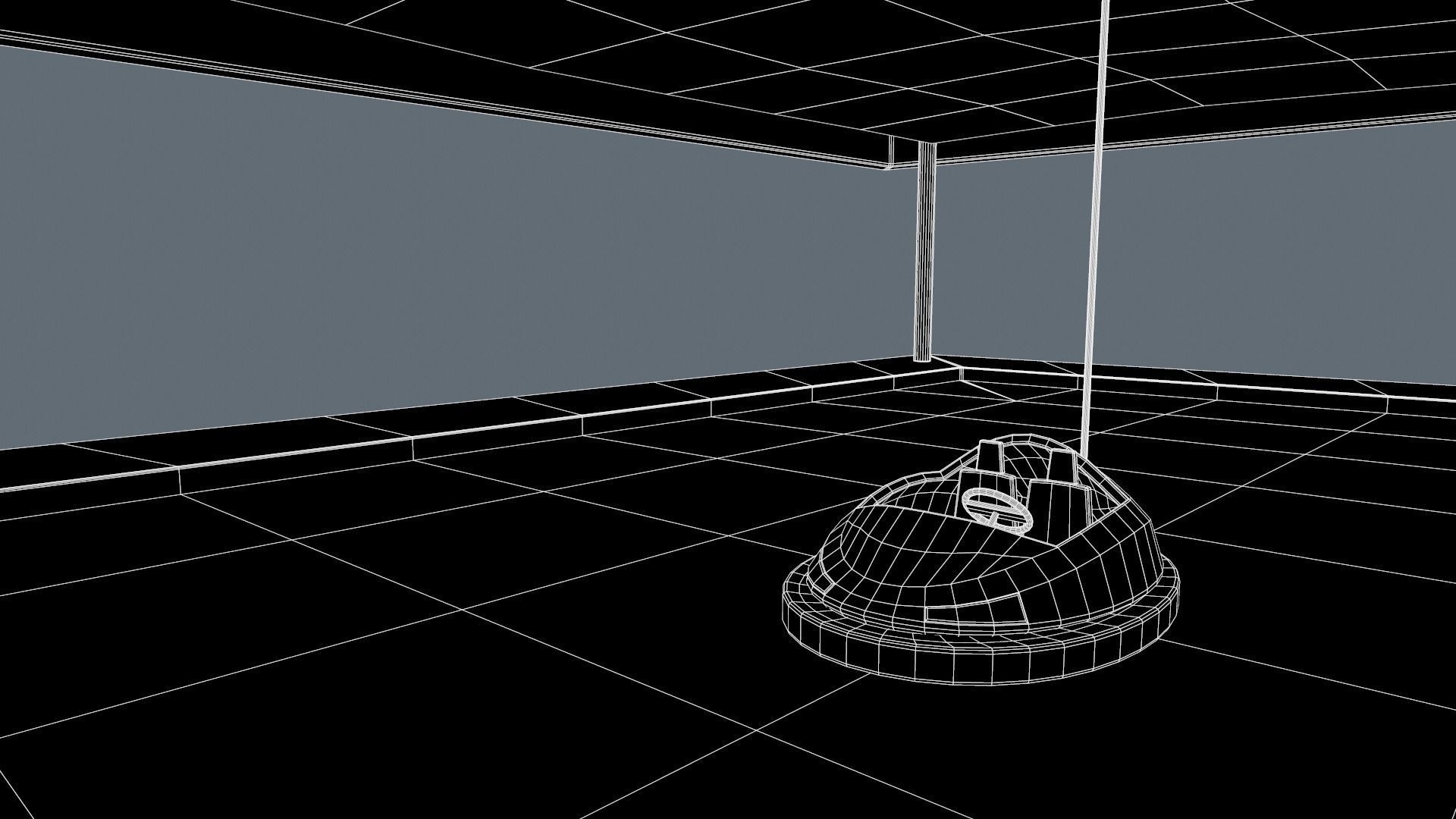 bumper cars Low-poly 3D model_32