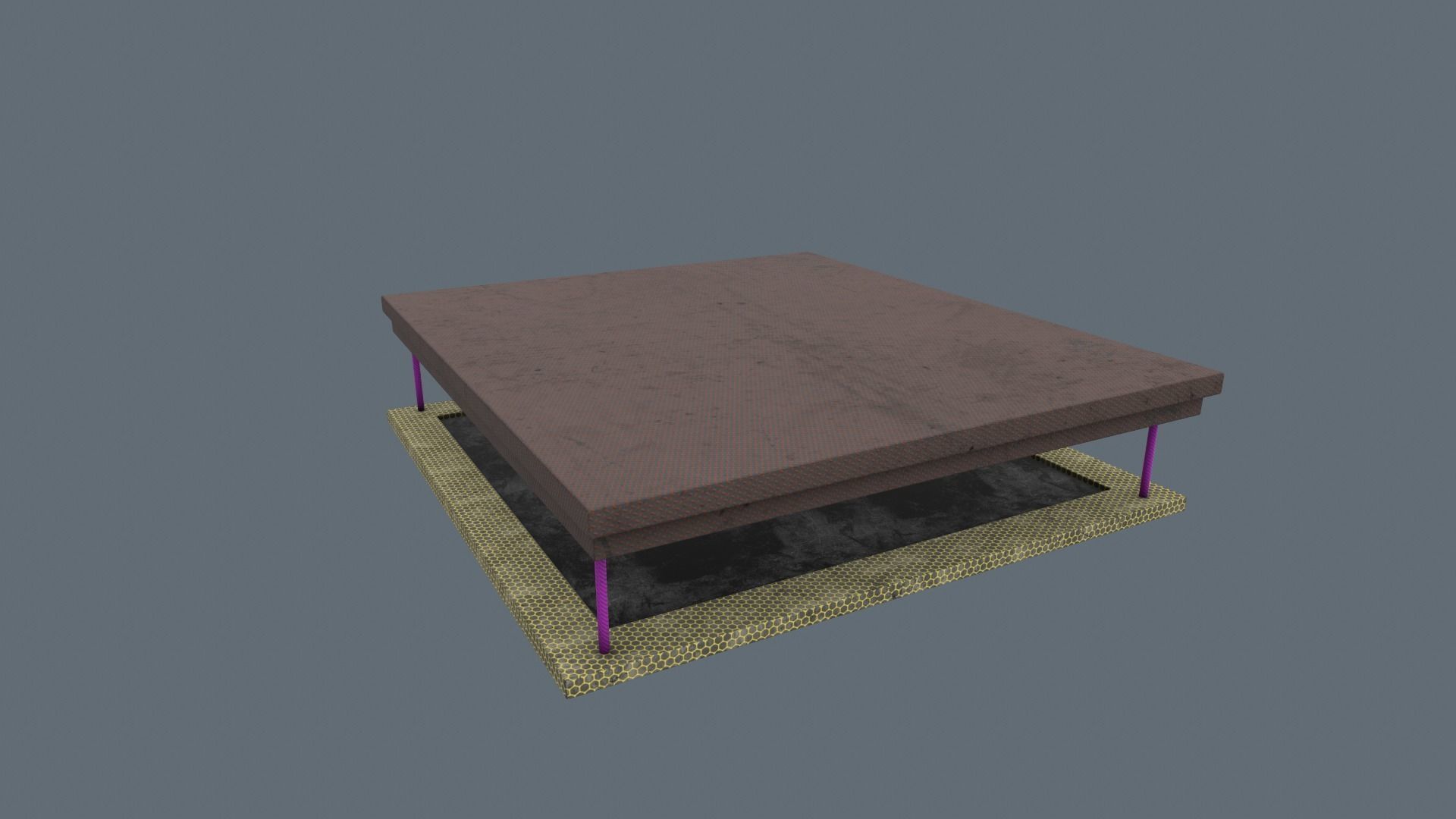 bumper cars Low-poly 3D model_19