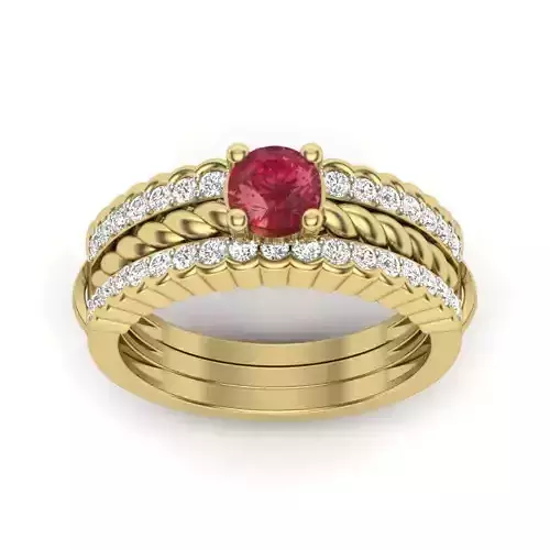 Solitaire Engagement Ring 3dmodel