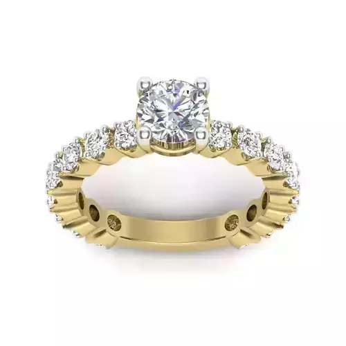 Solitaire Engagement Wedding Ring 3dmodel