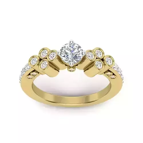 Solitaire Engagement Wedding Ring 3dmodel