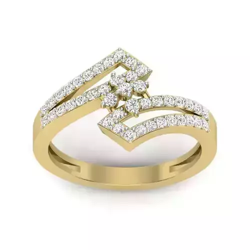 Solitaire Engagement Wedding Ring 3D Model