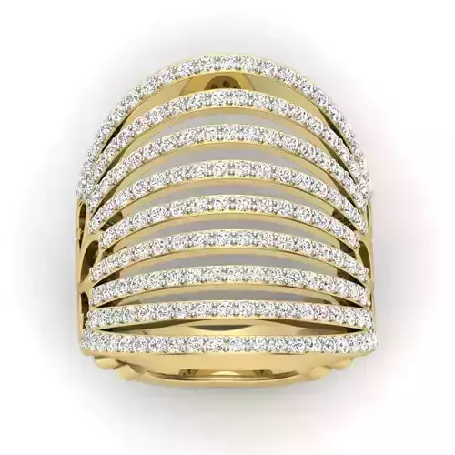 Solitaire Engagement Wedding Ring 3D Model