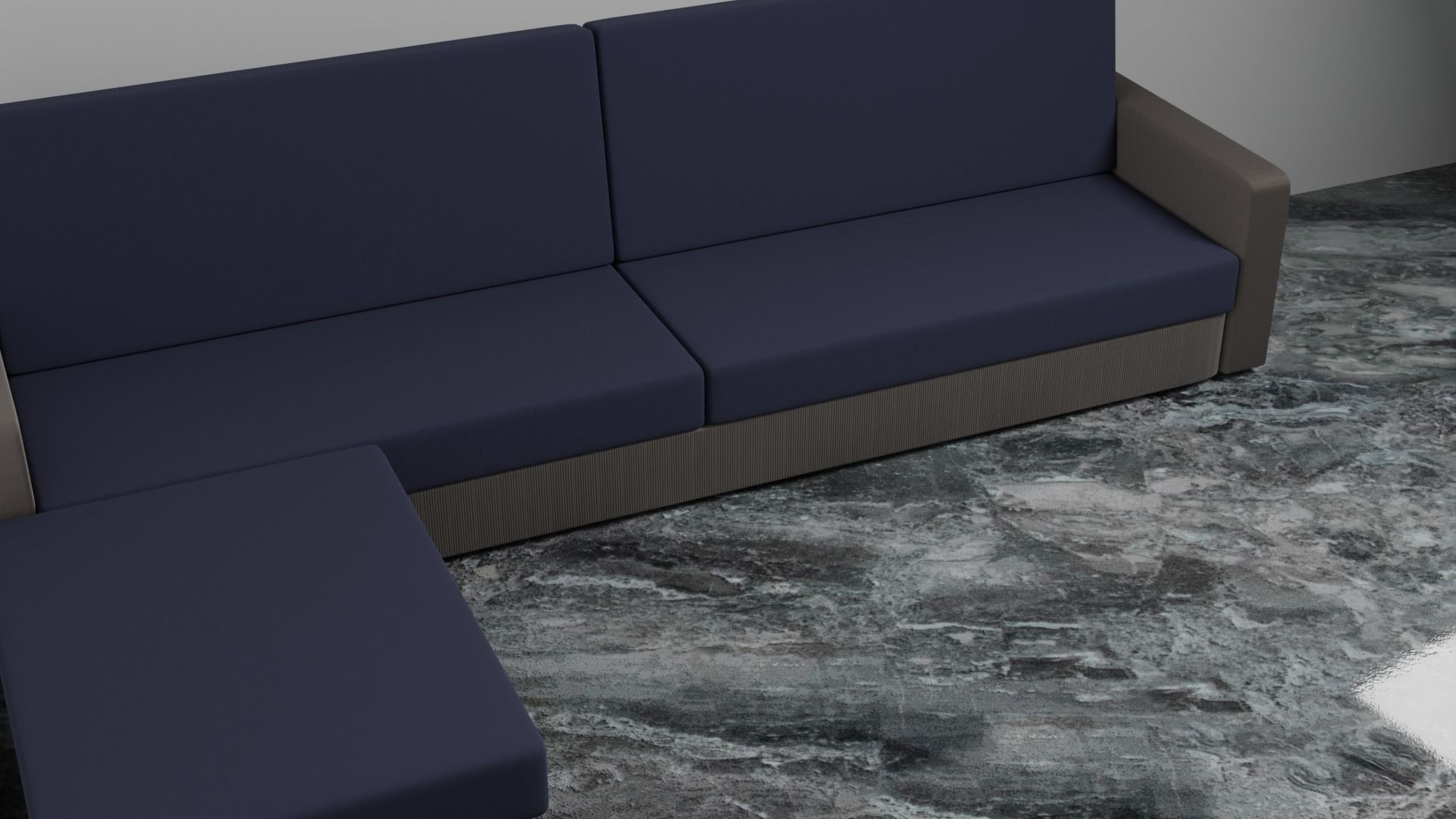 Sofa set and a teapoy 3D model_4