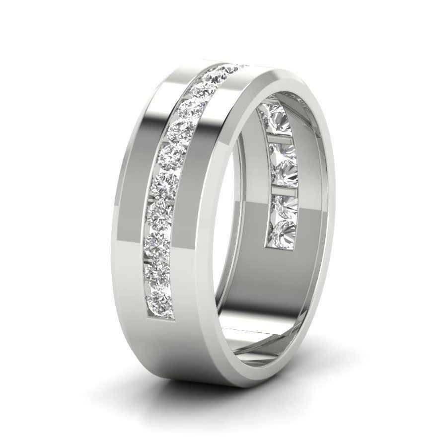 Solitaire Engagement Wedding Ring 3D print model_13