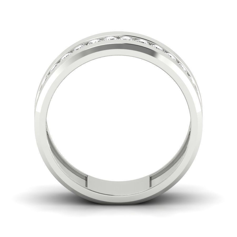 Solitaire Engagement Wedding Ring 3D print model_6