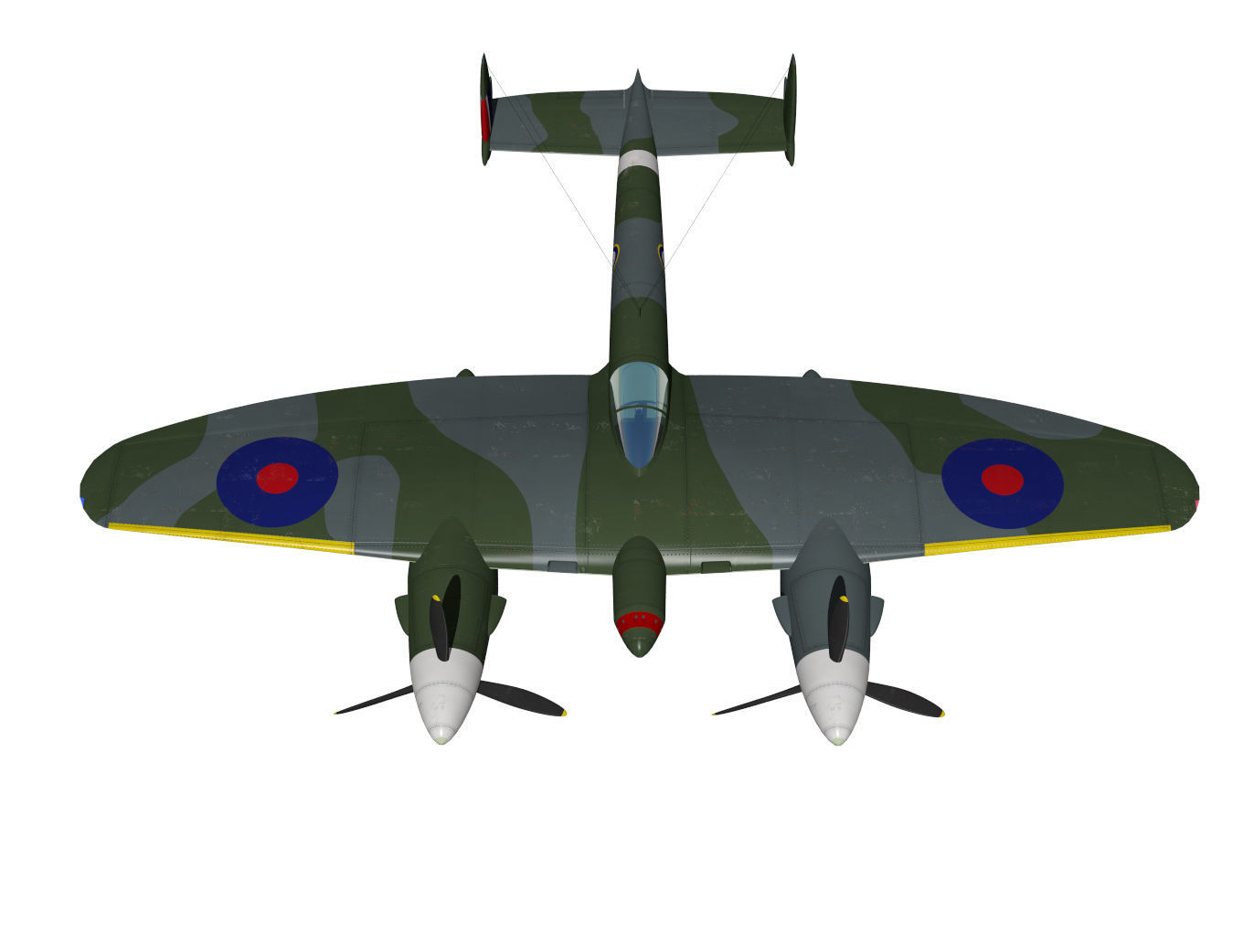 Miles M22 3D model_2