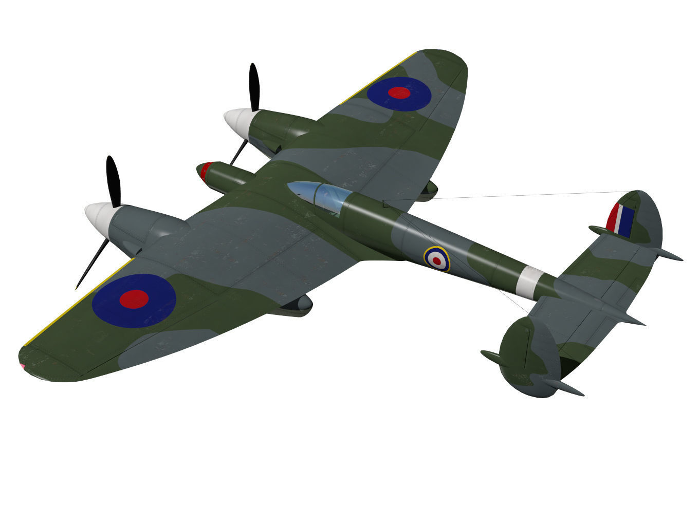 Miles M22 3D model_1