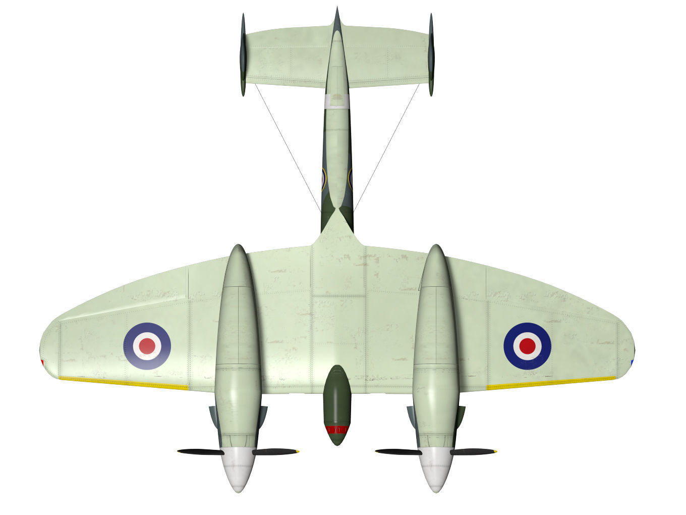 Miles M22 3D model_9