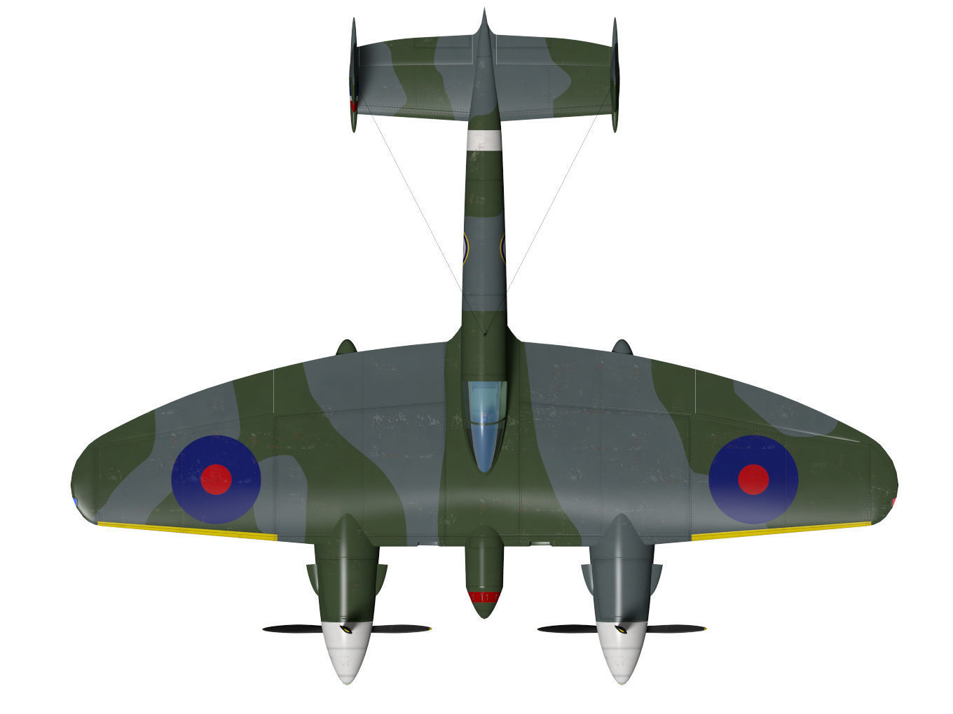 Miles M22 3D model_8