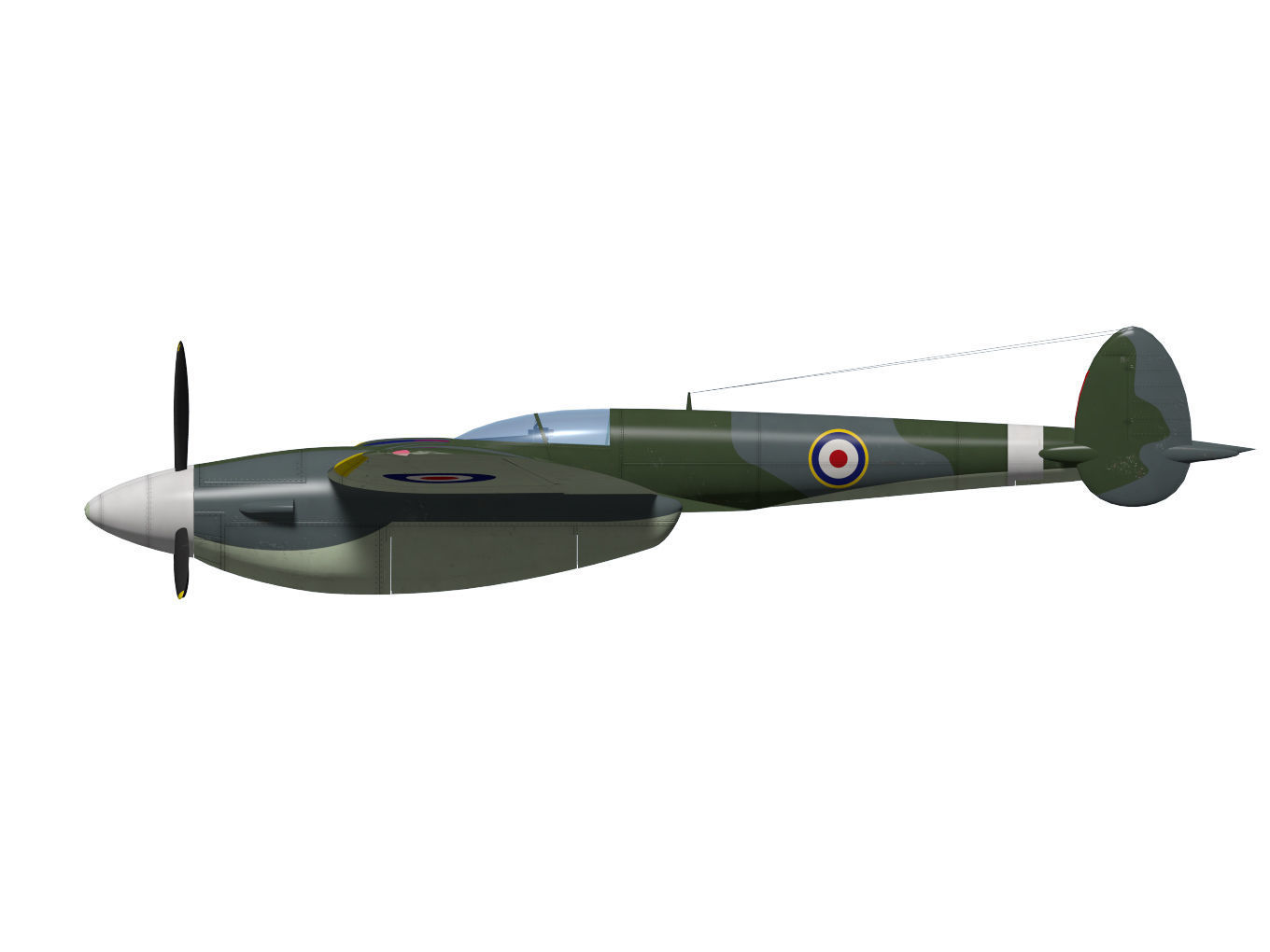 Miles M22 3D model_5