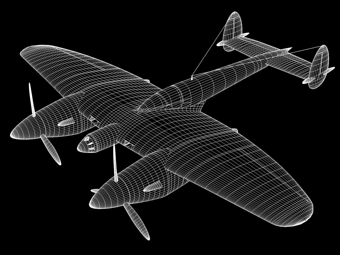 Miles M22 3D model_10